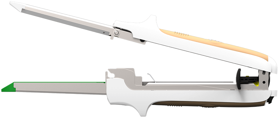 Disposable linear cutter stapler double central fulcrums Detail