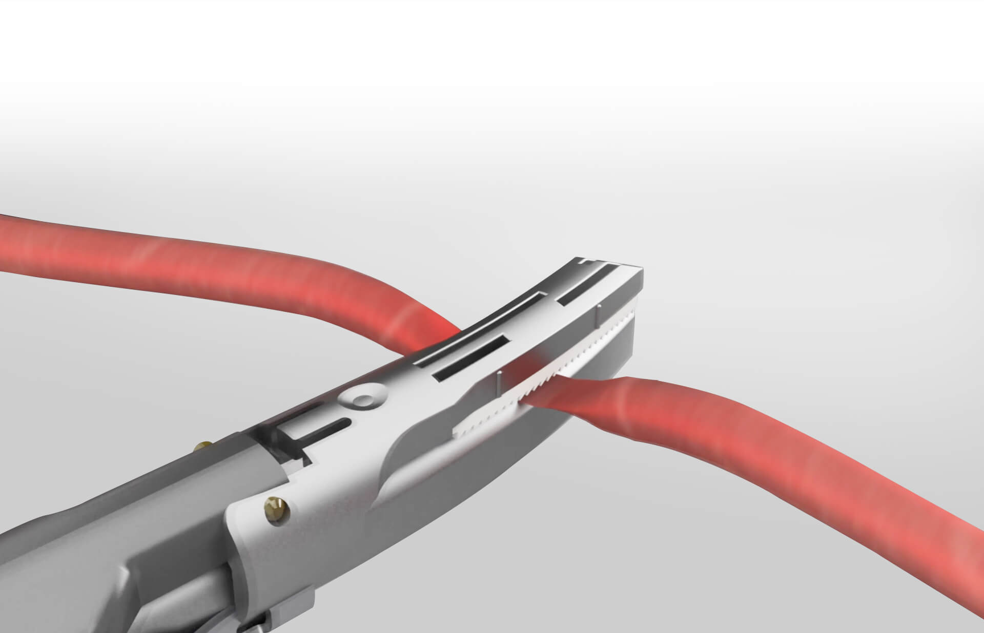 Miconvey Ultrasonic Surgical  Scalpel is cutting tissue